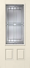 WDMA 34x80 Door (2ft10in by 6ft8in) Exterior Smooth SaratogaTM 3/4 Lite 2 Panel Star Single Door 1