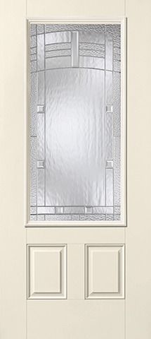 WDMA 34x80 Door (2ft10in by 6ft8in) Exterior Smooth MaplePark 3/4 Lite 2 Panel Star Single Door 1