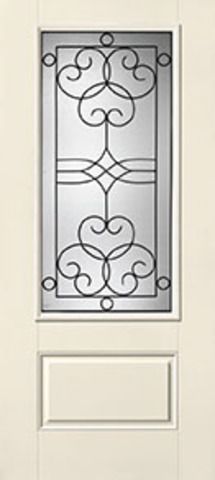 WDMA 34x80 Door (2ft10in by 6ft8in) Exterior Smooth Salinas 3/4 Lite 1 Panel Star Single Door 1