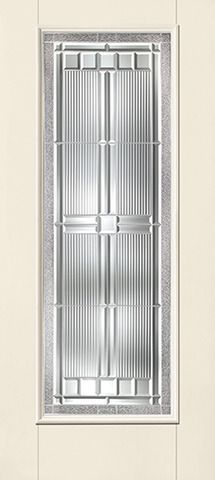 WDMA 34x80 Door (2ft10in by 6ft8in) Exterior Smooth SaratogaTM Full Lite W/ Stile Lines Star Single Door 1