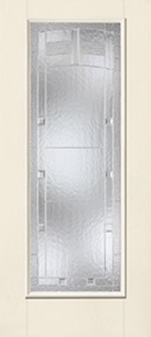 WDMA 34x80 Door (2ft10in by 6ft8in) Exterior Smooth MaplePark Full Lite W/ Stile Lines Star Single Door 1