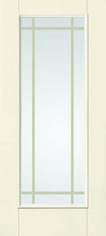 WDMA 34x80 Door (2ft10in by 6ft8in) Patio Smooth Fiberglass Impact French Door Full Lite With stile lines GBG Low-E 6ft8in 1