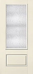 WDMA 34x80 Door (2ft10in by 6ft8in) French Smooth Fiberglass Impact Door 3/4 Lite 1 Panel Chord 6ft8in 1