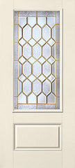 WDMA 34x80 Door (2ft10in by 6ft8in) Exterior Smooth CrystallineTM 3/4 Lite 1 Panel Star Single Door 1