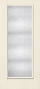 WDMA 34x80 Door (2ft10in by 6ft8in) French Smooth Fiberglass Impact Door Full Lite With Stile Lines Chord 6ft8in 1