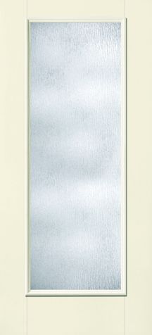 WDMA 34x80 Door (2ft10in by 6ft8in) Exterior Smooth Fiberglass Impact HVHZ Door Full Lite With Stile Lines Rainglass 6ft8in 1