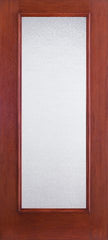 WDMA 34x80 Door (2ft10in by 6ft8in) French Mahogany Fiberglass Impact HVHZ Door Full Lite With Stile Lines Granite 6ft8in 1