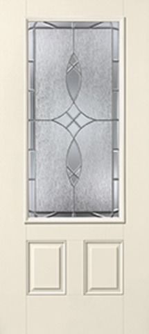 WDMA 34x80 Door (2ft10in by 6ft8in) Exterior Smooth Blackstone 3/4 Lite 2 Panel Star Single Door 1