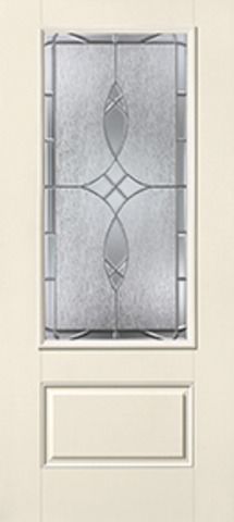 WDMA 34x80 Door (2ft10in by 6ft8in) Exterior Smooth Blackstone 3/4 Lite 1 Panel Star Single Door 1