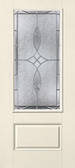 WDMA 34x80 Door (2ft10in by 6ft8in) Exterior Smooth Blackstone 3/4 Lite 1 Panel Star Single Door 1