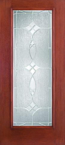 WDMA 34x80 Door (2ft10in by 6ft8in) Exterior Mahogany Fiberglass Impact HVHZ Door Full Lite Blackstone 6ft8in 1
