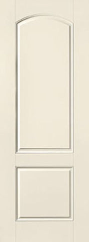 WDMA 34x96 Door (2ft10in by 8ft) Exterior Smooth 8ft 2 Panel Soft Arch Star Single Door 1