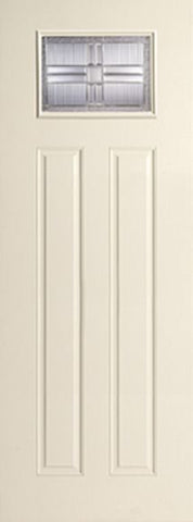 WDMA 34x96 Door (2ft10in by 8ft) Exterior Smooth Saratoga 8ft Full Lite Sidelight W/ Stile Lines Star Single Door 1