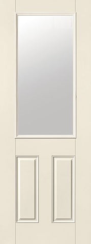WDMA 34x96 Door (2ft10in by 8ft) Exterior Smooth Fiberglass Impact Door 8ft 1/2 Lite Clear 2
