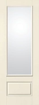 WDMA 34x96 Door (2ft10in by 8ft) French Smooth Fiberglass Impact Door 8ft 3/4 Lite Clear 2
