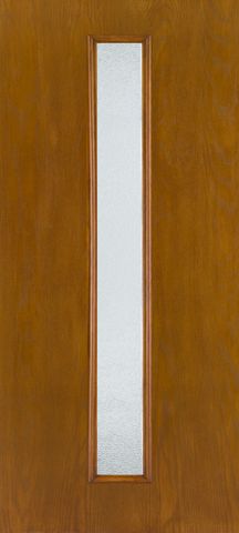 WDMA 34x96 Door (2ft10in by 8ft) Exterior Oak Fiberglass Door 8ft Linea Centered Granite 1