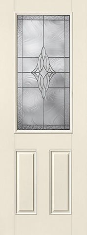 WDMA 34x96 Door (2ft10in by 8ft) Exterior Smooth Wellesley 8ft Half Lite 2 Panel Star Single Door 1