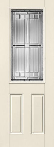WDMA 34x96 Door (2ft10in by 8ft) Exterior Smooth SaratogaTM 8ft Half Lite 2 Panel Star Single Door 1