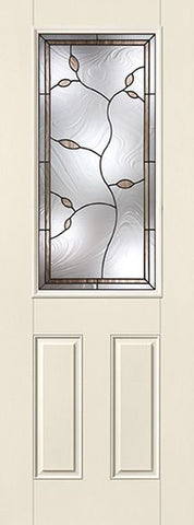 WDMA 34x96 Door (2ft10in by 8ft) Exterior Smooth Avonlea 8ft Half Lite 2 Panel Star Single Door 1