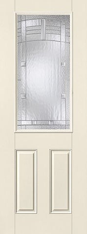 WDMA 34x96 Door (2ft10in by 8ft) Exterior Smooth MaplePark 8ft Half Lite 2 Panel Star Single Door 1