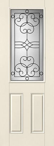 WDMA 34x96 Door (2ft10in by 8ft) Exterior Smooth Salinas 8ft Half Lite 2 Panel Star Single Door 1