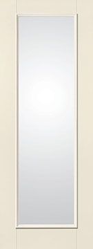 WDMA 34x96 Door (2ft10in by 8ft) French Smooth Fiberglass Impact Door 8ft Full Lite With Stile Clear 1