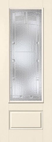 WDMA 34x96 Door (2ft10in by 8ft) Exterior Smooth MaplePark 8ft 3/4 Lite 1 Panel Star Single Door 1