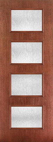 WDMA 34x96 Door (2ft10in by 8ft) Exterior Mahogany Fiberglass 8ft Ari 4-Lite Chord 1