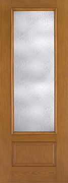 WDMA 34x96 Door (2ft10in by 8ft) French Oak Fiberglass Impact Exterior Door 8ft 3/4 Lite Rainglass 2