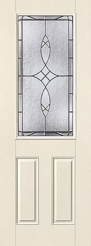 WDMA 34x96 Door (2ft10in by 8ft) Exterior Smooth Blackstone 8ft 3/4 Lite 2 Panel Star Single Door 1