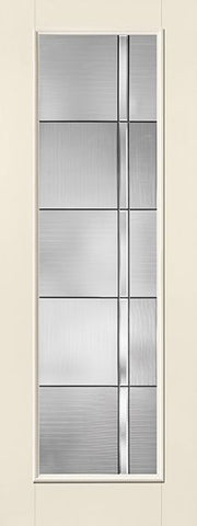 WDMA 34x96 Door (2ft10in by 8ft) Exterior Smooth Fiberglass Impact Door 8ft Full Lite With Stile Axis 2