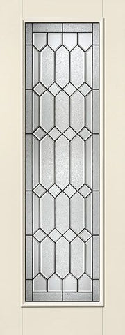 WDMA 34x96 Door (2ft10in by 8ft) Exterior Smooth Fiberglass Impact Door 8ft Full Lite With Stile Line Crystalline 2