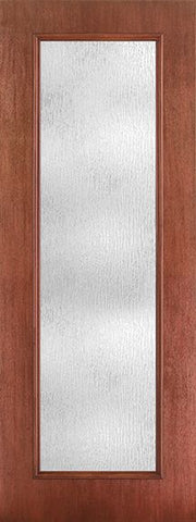 WDMA 34x96 Door (2ft10in by 8ft) Patio Mahogany Fiberglass Impact Exterior Door 8ft Full Lite Rainglass 1