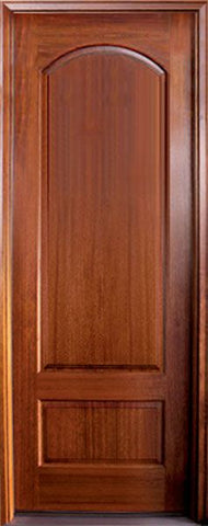 WDMA 36x108 Door (3ft by 9ft) Exterior Mahogany Tiffany Solid Panel Impact Single Door 1