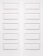 WDMA 36x80 Door (3ft by 6ft8in) Interior Swing Smooth 80in Rockport Solid Core Double Door|1-3/8in Thick 1