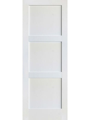 WDMA 36x80 Door (3ft by 6ft8in) Interior Barn Pine 80in Primed 3 Panel Shaker Single Door | 4103 1