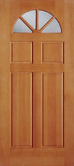 WDMA 36x80 Door (3ft by 6ft8in) Exterior Fir 2134 Fan Lite 4 Panel Single Door 1