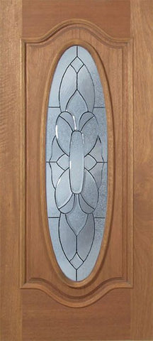 WDMA 36x80 Door (3ft by 6ft8in) Exterior Mahogany Emory Single Door w/ BO Glass 1