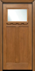 WDMA 36x80 Door (3ft by 6ft8in) Exterior Fir Craftsman Top Lite Single Entry Door 1