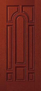 WDMA 36x80 Door (3ft by 6ft8in) Exterior Mahogany Fiberglass Impact Door 6ft8in 8 Panel 1