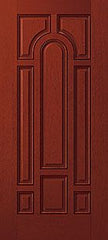 WDMA 36x80 Door (3ft by 6ft8in) Exterior Mahogany Fiberglass Impact Door 6ft8in 8 Panel 1