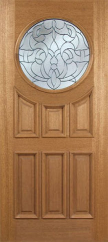 WDMA 36x80 Door (3ft by 6ft8in) Exterior Mahogany Sherman Single Door w/ U Glass 1