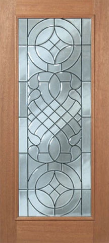 WDMA 36x80 Door (3ft by 6ft8in) Exterior Mahogany Livingston Single Door w/ D Glass - 6ft8in Tall 1