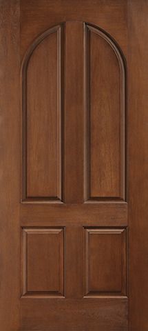 WDMA 36x80 Door (3ft by 6ft8in) Exterior Rustic 4 Panel Radius Top Classic-Craft Collection Single Door Granite Full Lite 1