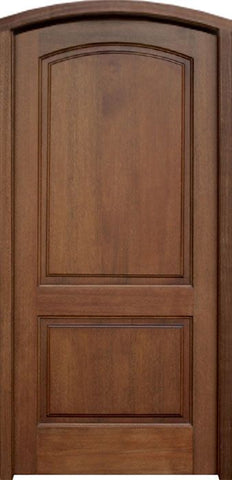 WDMA 36x80 Door (3ft by 6ft8in) Exterior Swing Mahogany Belle Meade Single Door/Arch Top 1