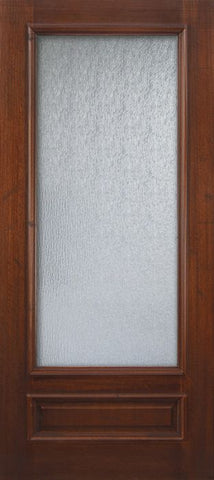 WDMA 36x80 Door (3ft by 6ft8in) French Malapoga Hardwood 36in x 80in 3/4 Lite DoorCraft Mahogany Door 1