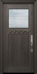 WDMA 36x80 Door (3ft by 6ft8in) Exterior Mahogany 36in x 80in Craftsman 1 Lite 1 Panel DoorCraft Door 2