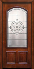 WDMA 36x80 Door (3ft by 6ft8in) Exterior Mahogany 36in x 80in Arch Lite Pecos DoorCraft Door 2