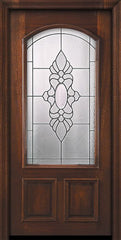 WDMA 36x80 Door (3ft by 6ft8in) Exterior Mahogany 36in x 80in Arch Lite Sabine DoorCraft Door 2