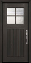 WDMA 36x80 Door (3ft by 6ft8in) Exterior Mahogany 36in x 80in Craftsman 4 Lite SDL 3 Panel Door 2